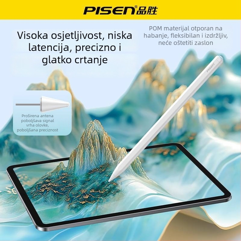 Pisen kapacitivni stylus za iPad – crtanje na dodirnom zaslonu, iPad Air 5 (2. generacija)