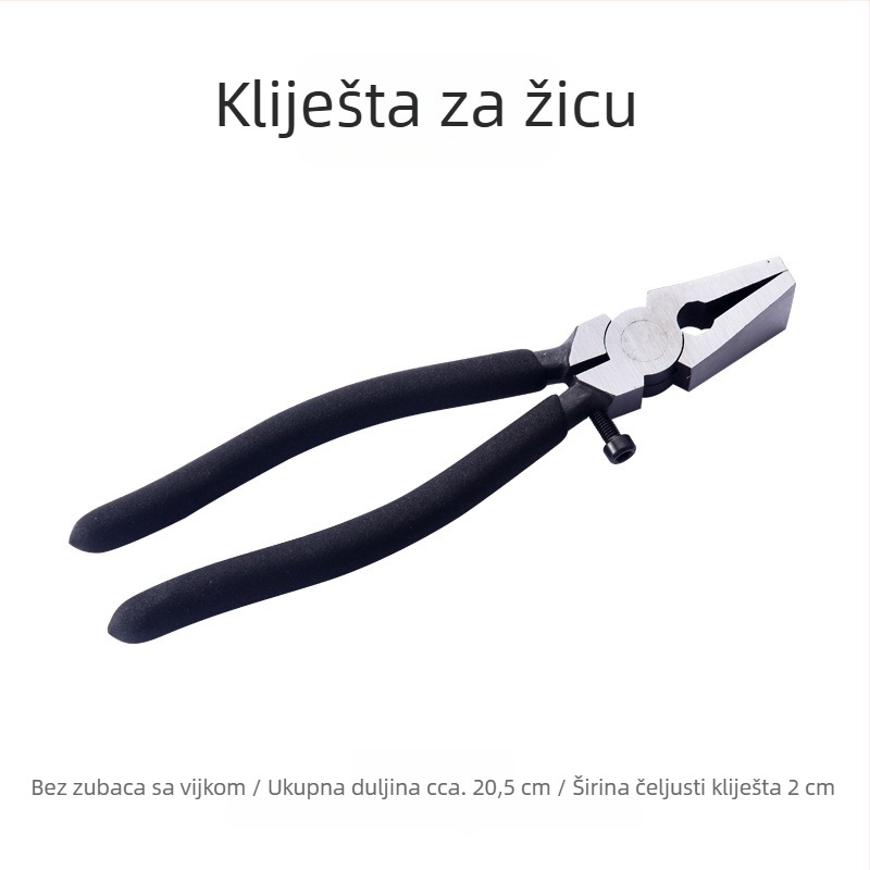 Klešta za izvlačenje žice zlatnog i srebrnog nakita, klešta sa širokim plosnatim čeljustima, alat zlatara