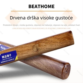 Čekić s kandžom i drvenim držačem – glava od karbonskog čelika, za građevinske i kućne potrebe