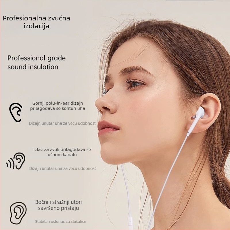 15. generacija USB-C slušalica sa žičnim upravljanjem, in-ear, za iPhone 17 Pro Max