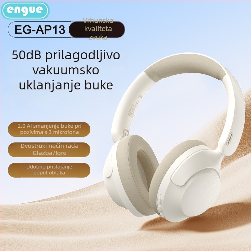 Engu Bluetooth bežične over-ear gaming slušalice s aktivnom redukcijom buke za PC
