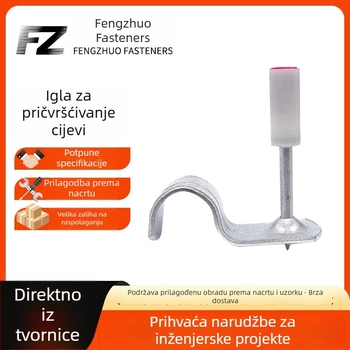 Set za ugradnju na strop za pištolu za nokte: integrirani čelični nokti, kružne pločice noktiju, držači za cijevi i kukice