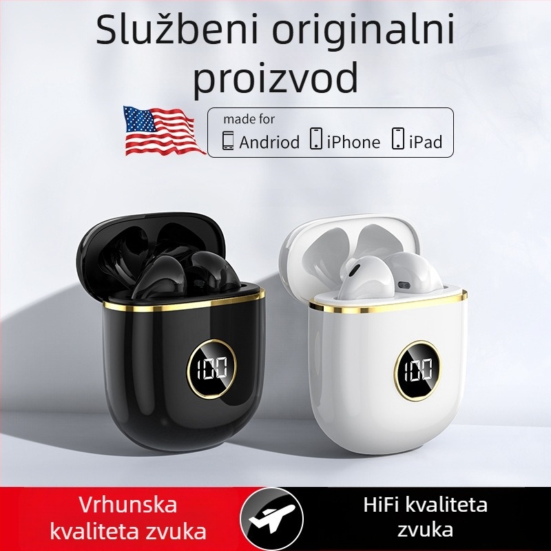 X88 bežične Bluetooth slušalice, redukcija buke, sportski in-ear dizajn, originalno zapakirane, velik kapacitet baterije, dugotrajna baterija