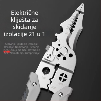 Klešta za skidanje izolacije žica u njemačkom stilu – električni alat za skidanje, rezanje i krimpanje