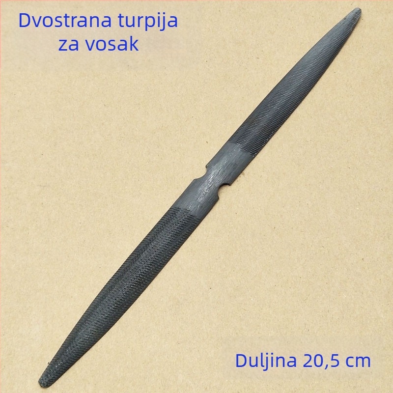 Dvostrano piljenje za vosak, polukružni oblikovanje voska, pilnik s grubim zubima, alat za rezanje voska