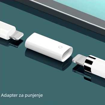 Set dodatne opreme za Apple Pencil 1. generacije za iPad: magnetna kapica, vrh olovke, punjački adapter