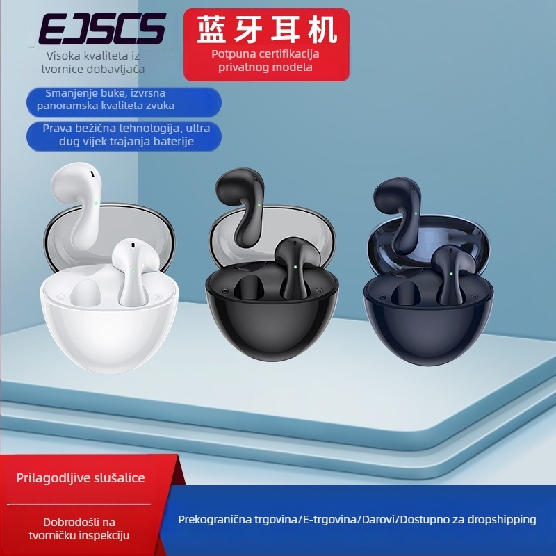 Bežične Bluetooth in-ear slušalice s aktivnim smanjenjem buke za dugotrajno nošenje, udobne i bezbolne, dvostruki stereo zvuk, prilagodljiv model