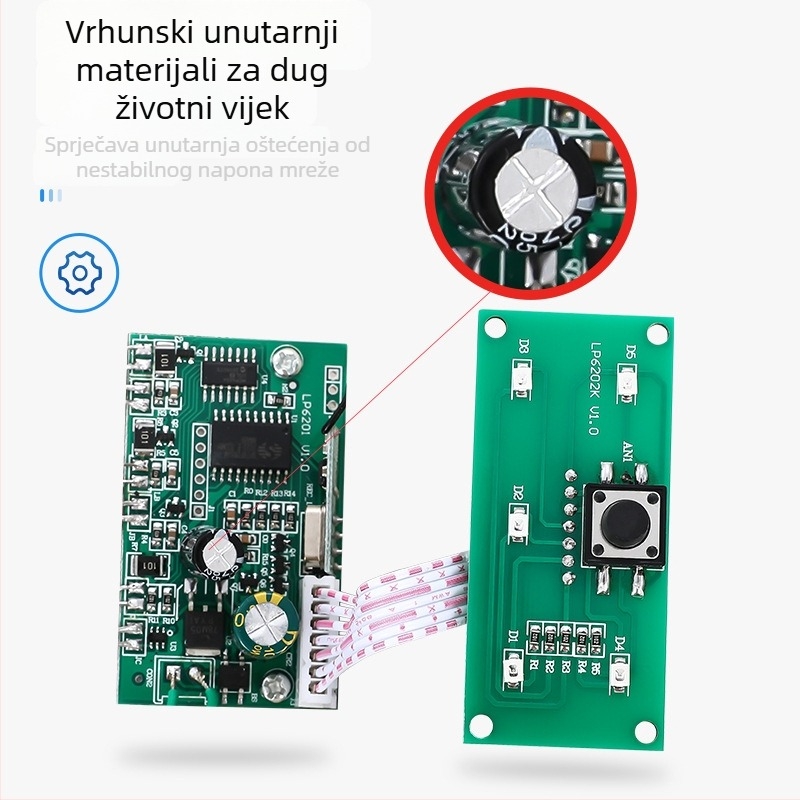 Trofazni daljinski upravljač prekidač 380V, domet 4000 m, zaštita od gubitka faze i preopterećenja