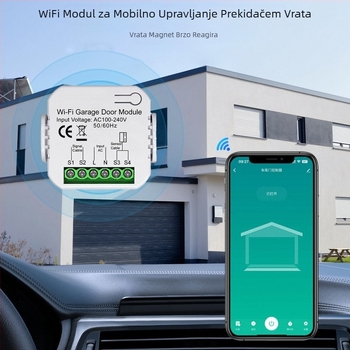 Prilagođeni pametni Wi-Fi prekidač za garažna vrata s upravljanjem putem mobilne aplikacije