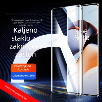 Zaštitno staklo za zakrivljeni zaslon OnePlus Ace2/Ace3 Pro – Ultra Clear Full Screen