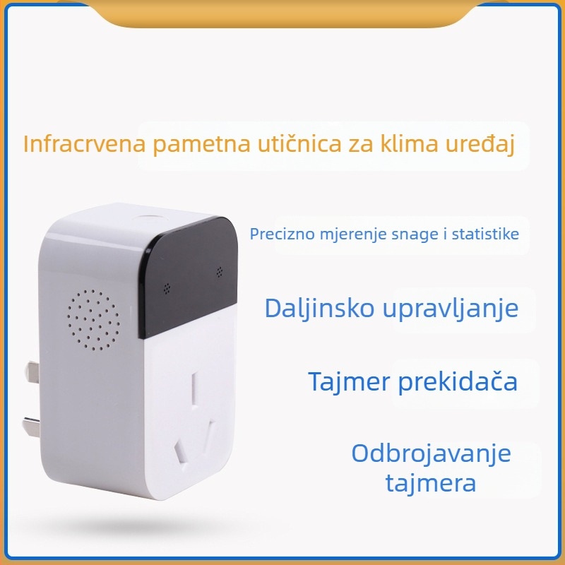 Infracrvena pametna utičnica za klima uređaj, 16 A, bežični prekidač s prikupljanjem podataka o potrošnji energije, podržava sekundarni razvoj