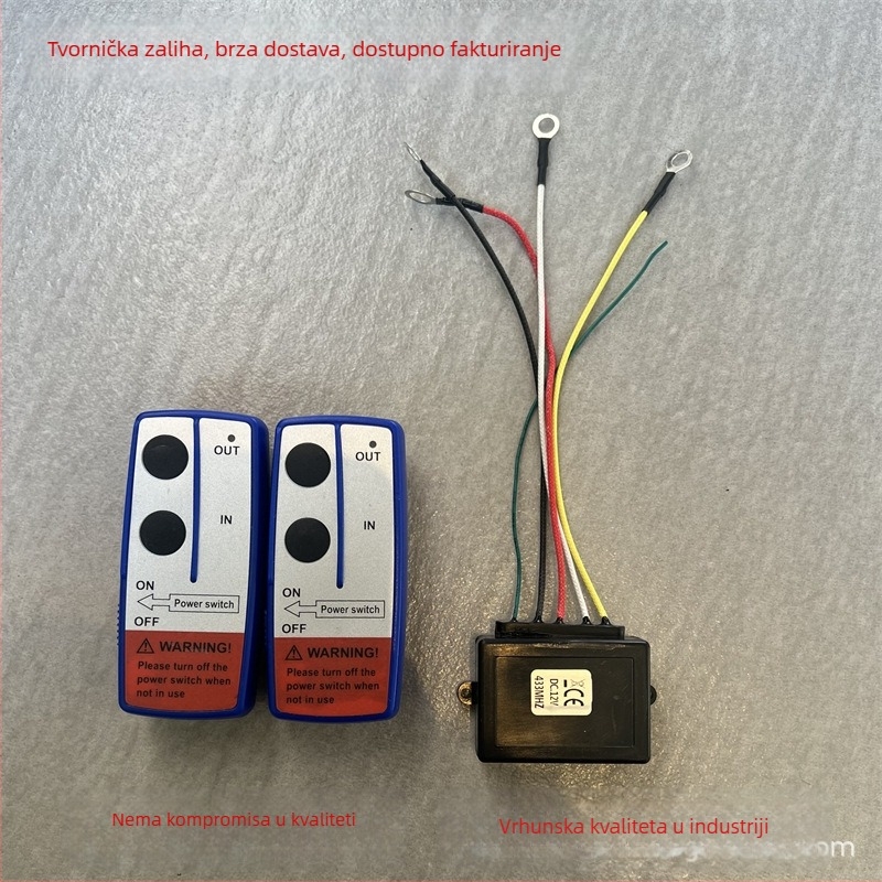 Bežični daljinski upravljač za električni navijač 12V/24V