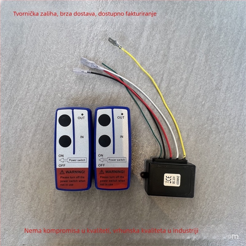Bežični daljinski upravljač za električni navijač 12V/24V
