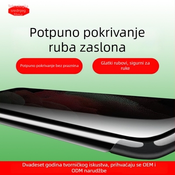 Zaštitnik zaslona za Samsung Galaxy S23 Ultra s zaštitom privatnosti — mat hidrogelski film, potpuno pokrivanje, fleksibilan, samopopravljajući