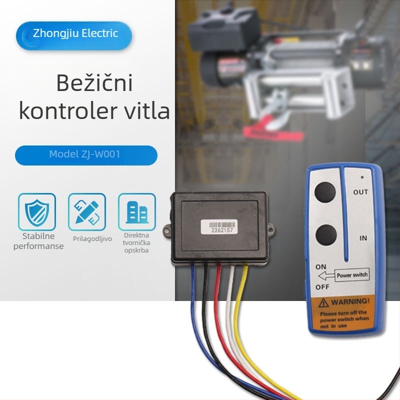 Winch bežični daljinski upravljač 12/24V ZJ-W001 ZJ-W002 Univerzalni daljinski upravljač