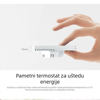Europski grafiti WiFi pametni termostat za vodno podno grijanje i električno grijanje, zidni bojler s akrilnim panelom i glasovno upravljanje putem aplikacije
