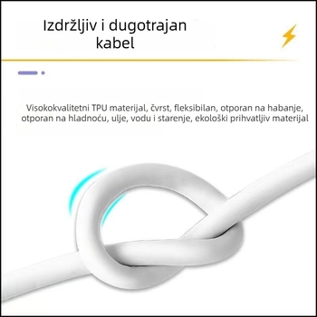 USB-C kabel za brzo punjenje s digitalnim zaslonom, Vivo s dvostrukom tehnologijom punjenja 120W/200W, za iQOO 10 Pro/9/8/7