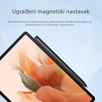 Pasivni magnetski stilus s osjetljivošću na tlak, bez punjenja, kompatibilan s tabletima i čitačima elektroničkih knjiga