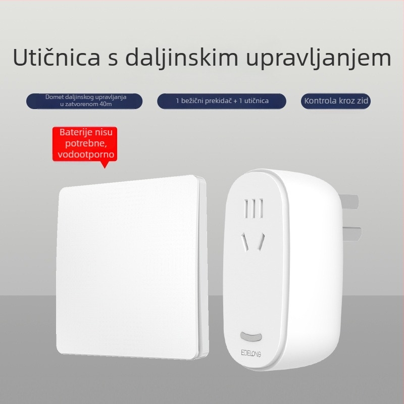 EBELONG bežični kinetički prekidač s pločom Shenghui Country Garden, bez žica, daljinsko upravljanje, samostalno napajanje za kućnu uporabu