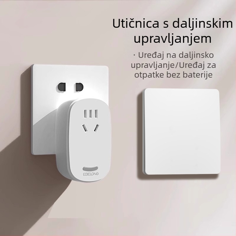 EBELONG bežični kinetički prekidač s pločom Shenghui Country Garden, bez žica, daljinsko upravljanje, samostalno napajanje za kućnu uporabu