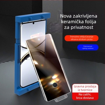 OPPO Find X8 Pro Zakrivljeni keramički zaštitni film za zaslon - anti-špijunski kaljeni film za X6 Pro, X7 Ultra, X5