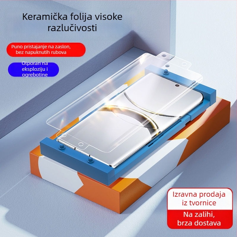 OPPO Find X8 Pro Zakrivljeni keramički zaštitni film za zaslon - anti-špijunski kaljeni film za X6 Pro, X7 Ultra, X5