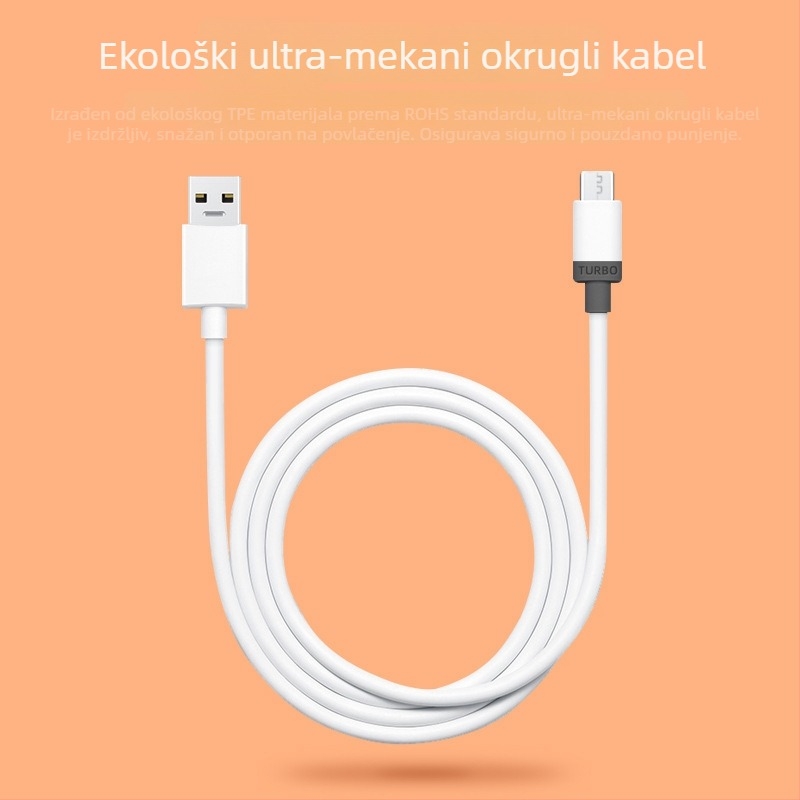 Laputo USB-A na USB-C punjački kabel, 40W brzo punjenje, za Huawei, Vivo, Android telefone i tablete, duljina 1-2 m