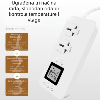 Pametna utičnica za kontrolu temperature i vlage, regulator vlage, ovlaživanje i dehumidifikacija, daljinsko upravljanje putem mobilne aplikacije, visoka snaga