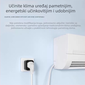 Tuya App pametna utičnica za klimatizaciju s Wi‑Fi daljinskim upravljanjem temperature i statistikom potrošnje, 16A Xiaodu zvučnik