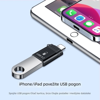 USB na Lightning pretvarač za prijenos podataka i punjenje, OTG adapter