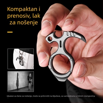 Višenamjenski alat od titanove legure s otvaračem boce, za vanjsku obranu i kampiranje – EDC alat