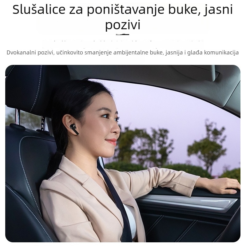 Bežične Bluetooth in-ear slušalice za igranje s dodirnim upravljanjem, Jerry čip, dugi vijek baterije, stereo zvuk, esports