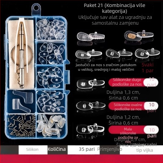 Mini set odvijača s ravnim vrhom, Phillipsom i šesterokutnim nastavkom za naočale, daljinske upravljače i satove