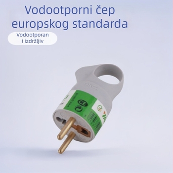 Vodootporna europska utičnica i utikač, francuski tip, produžni kabel