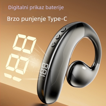 Bežične Bluetooth slušalice za poslovnu upotrebu, monozvučni dizajn s kukom za uho, dug život baterije i eliminacija šuma na razini igara