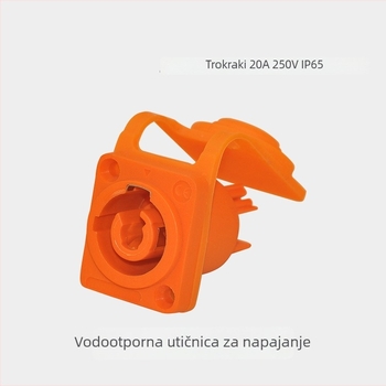 Vodootporan avionski utikač za napajanje s LED zaslonom, za pozorišnu rasvjetu, vanjski otporan na plamen konektor