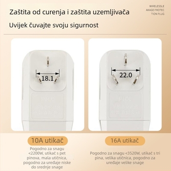 Bežična utičnica s zaštitom od curenja struje za bojler i pametnu WC, prilagođeni KP model