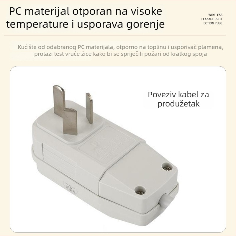 Bežična utičnica s zaštitom od curenja struje za bojler i pametnu WC, prilagođeni KP model