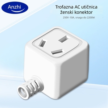 Trofazni priključak i utičnica za napajanje 220V, 3-pinski, 10A