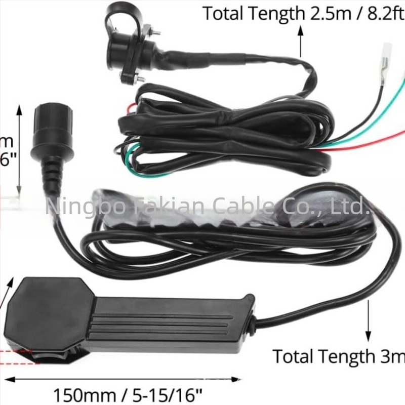3-pinski konektor daljinskog upravljanja navijačem, 12V, ATV/UTV, kabel dužine 9 ft, vodootporan