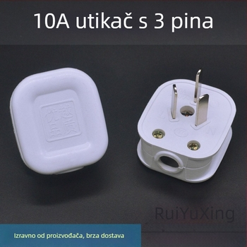 Tro-polni priključak za napajanje i trostruka utičnica, 10A, bakar, visok izlaz, vatrootporan kabel za klima uređaje