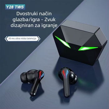 J116 Y28 Pravi bežični TWS gaming slušalice Bluetooth 5.3 Mini Pro8S