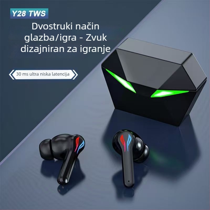 J116 Y28 Pravi bežični TWS gaming slušalice Bluetooth 5.3 Mini Pro8S