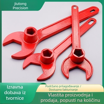 Teški ključ za vatrogasni hidrant, lijevani čelik, s plastnim premazom