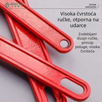 Teški ključ za vatrogasni hidrant, lijevani čelik, s plastnim premazom