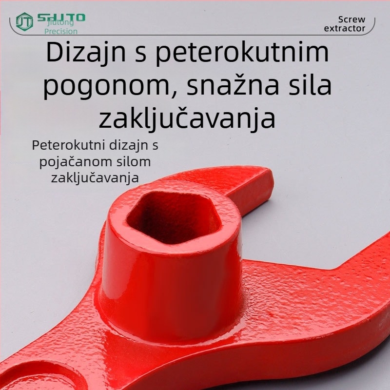 Teški ključ za vatrogasni hidrant, lijevani čelik, s plastnim premazom