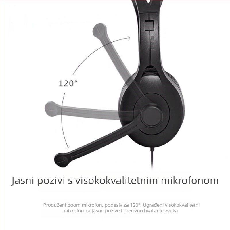 Kyle Sound 800 Žične gaming slušalice s mikrofonom za PC, 3.5 mm, 40 mm zvučnici, 20-2000 Hz, 106 dB, kabel 1.2 m