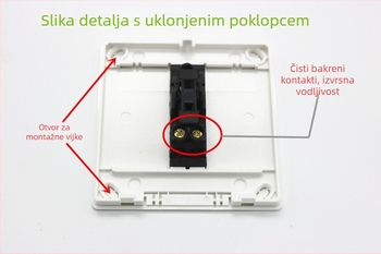 86-tip površinski montirani gumb za otvaranje vrata s kućištem, M6
