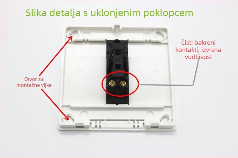 86-tip površinski montirani gumb za otvaranje vrata s kućištem, M6