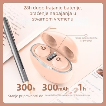 S800 Bluetooth slušalice za spavanje, kompaktne bežične sportske slušalice za trčanje, s dugim trajanjem baterije